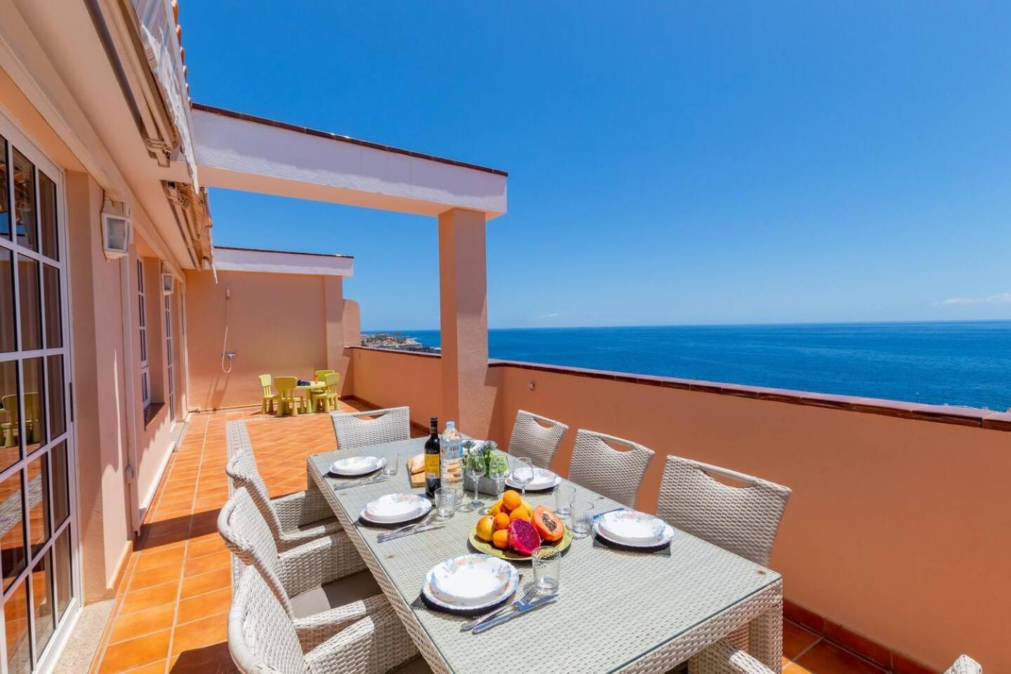 Penthouse Apt With Jacuzzi By Dream Homes Tenerife Puerto de Santiago  Ngoại thất bức ảnh