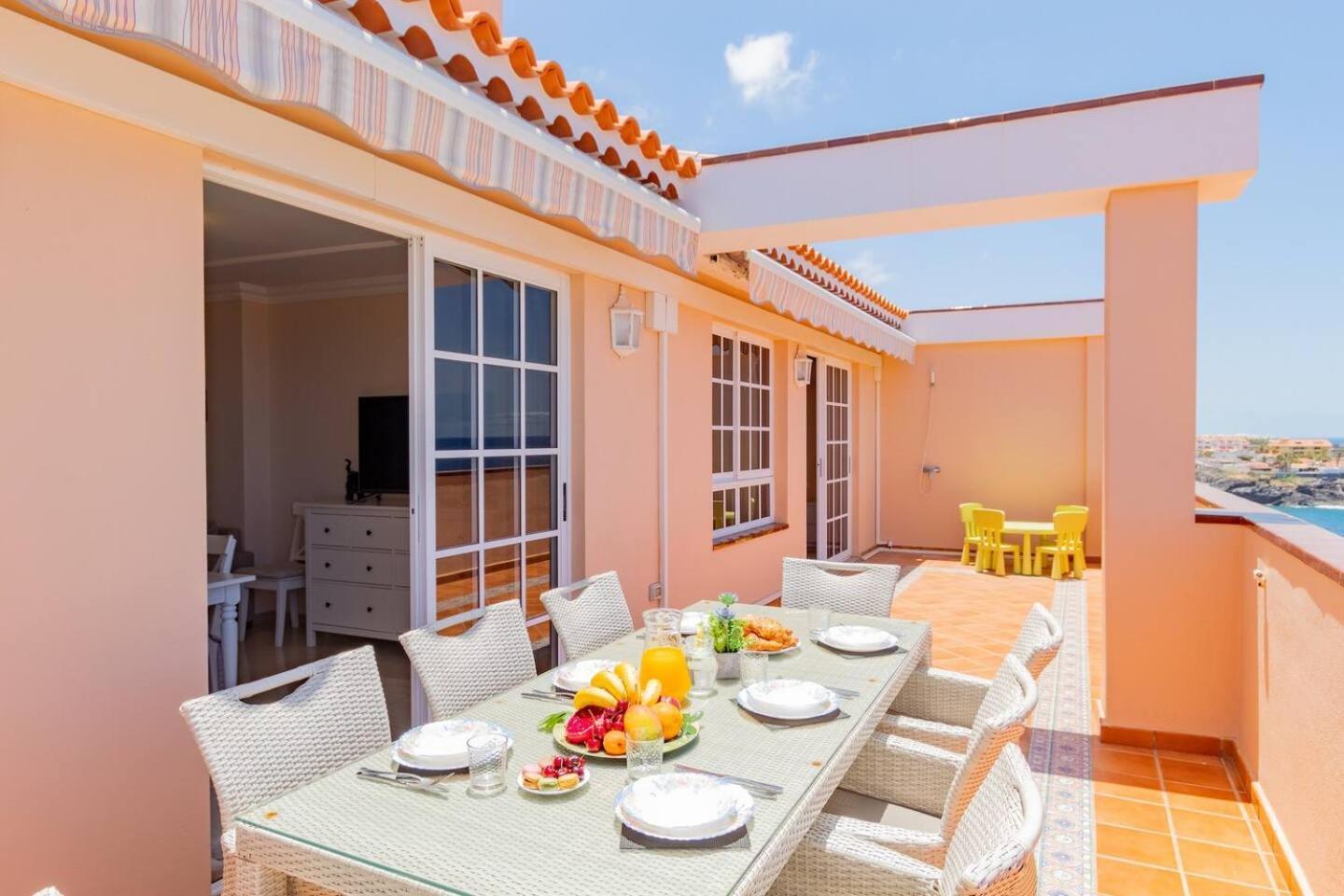 Penthouse Apt With Jacuzzi By Dream Homes Tenerife Puerto de Santiago  Ngoại thất bức ảnh